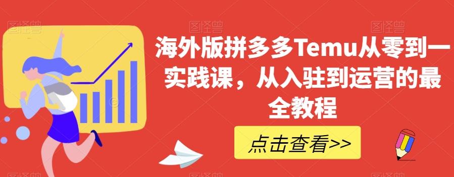 海外版拼多多Temu从零到一实践课，从入驻到运营的最全教程-鼎誉项目网