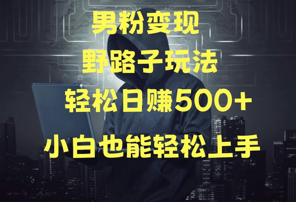 当下最火男粉变现项目月入5W+，小白也能轻松盈利-鼎誉项目网