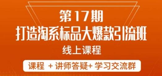 南掌柜-第17期打造淘系标品大爆款，5天线上课-鼎誉项目网