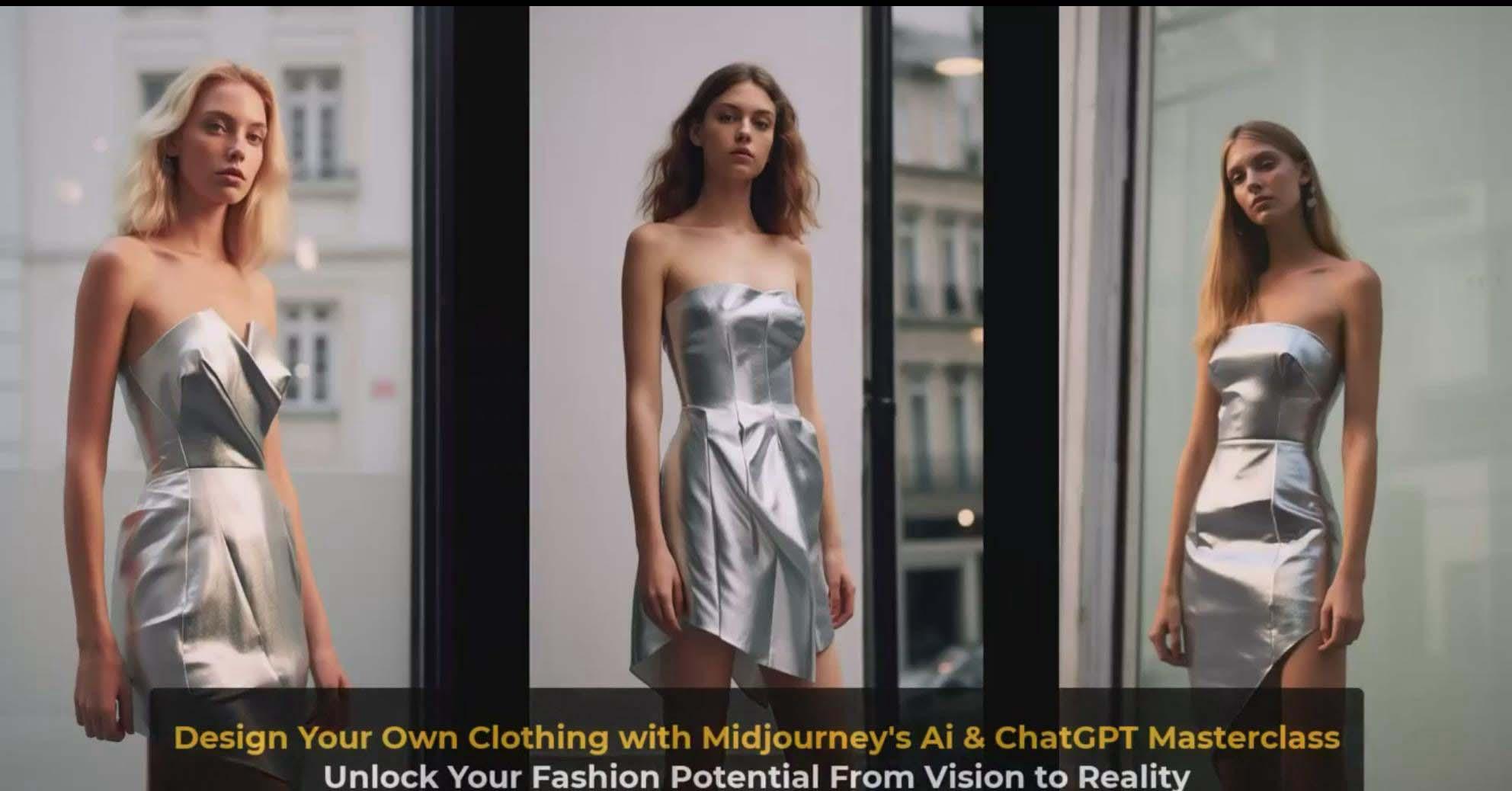 图片[8]-利用 Midjourneys Ai 人工智能设计自己的服装AI大师班-10节课-中英字幕-鼎誉项目网