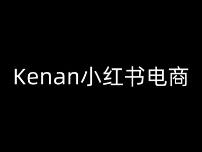 Kenan小红书电商-kenan小红书教程-鼎誉项目网