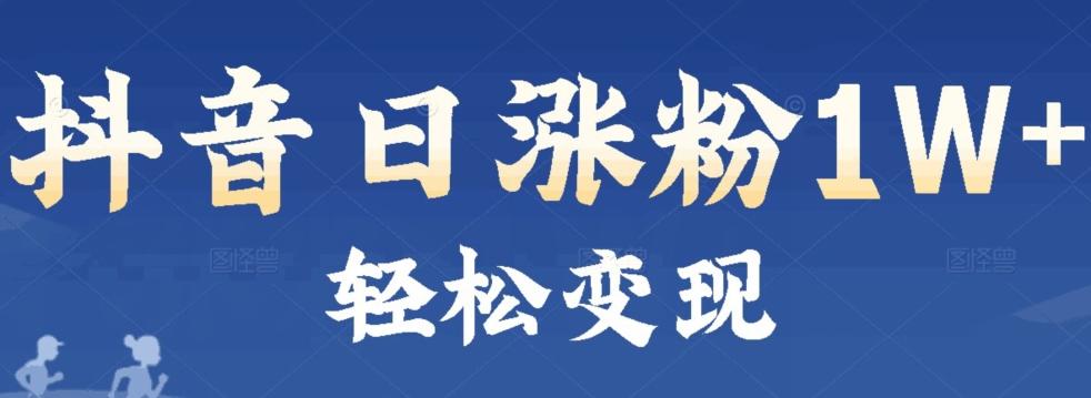 首发抖音新赛道日涨粉1W+轻松变现-鼎誉项目网