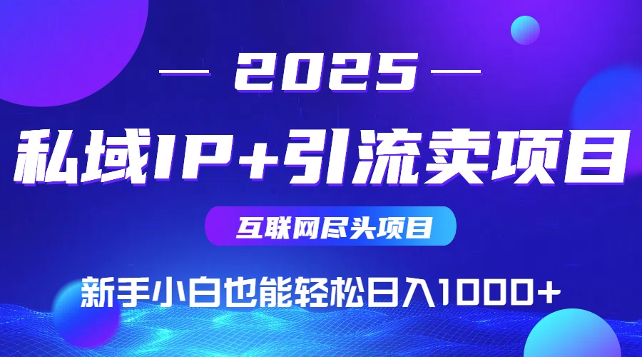 私域IP+卖项目，普通人小白也能轻松实现日入1000+-鼎誉项目网
