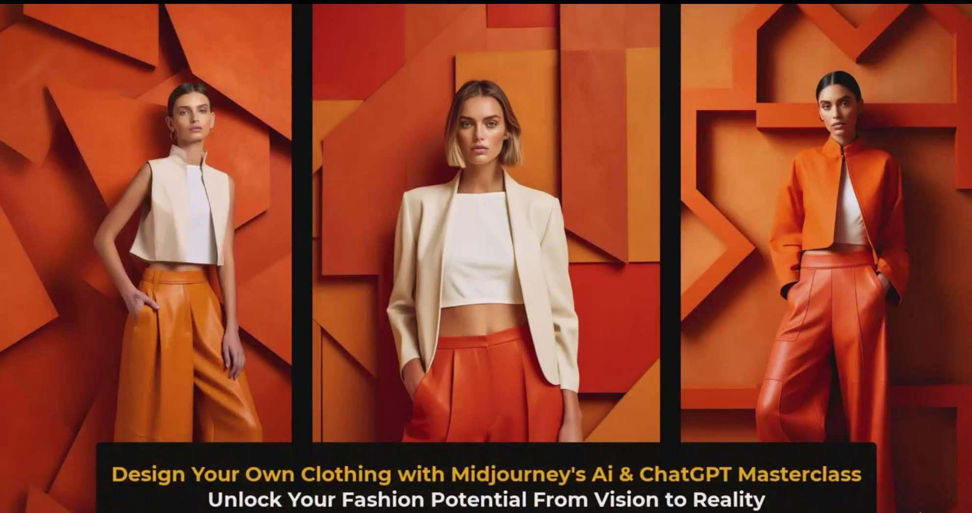 图片[3]-利用 Midjourneys Ai 人工智能设计自己的服装AI大师班-10节课-中英字幕-鼎誉项目网