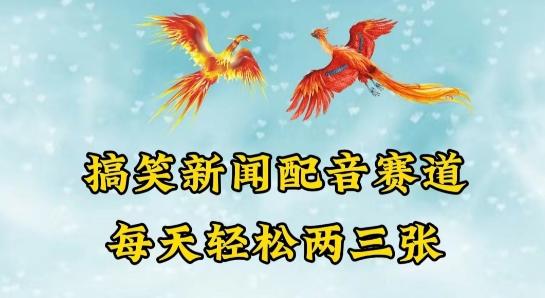 中视频爆火赛道一搞笑新闻配音赛道，每天轻松两三张【揭秘】-鼎誉项目网