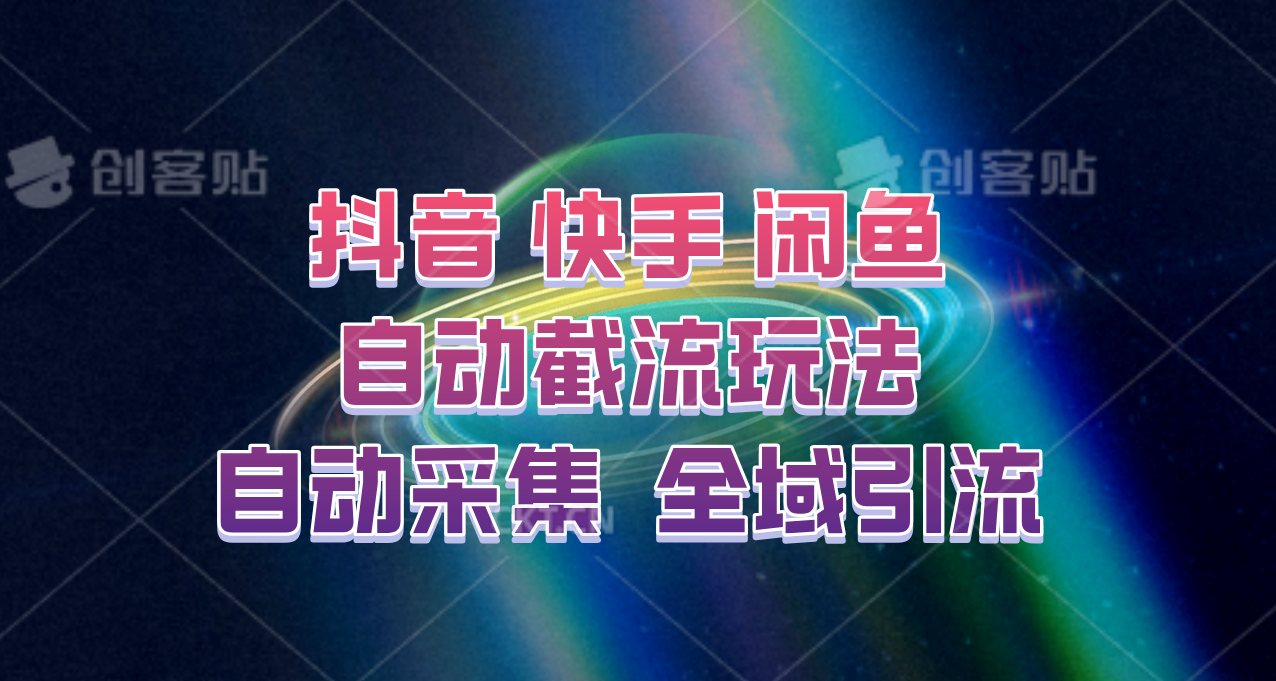 快手、抖音、闲鱼自动截流玩法，利用一个软件自动采集、评论、点赞、私信，全域引流-鼎誉项目网
