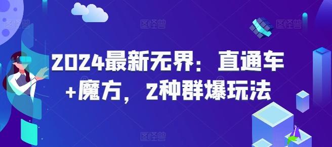 2024最新无界：直通车+魔方，2种群爆玩法-鼎誉项目网