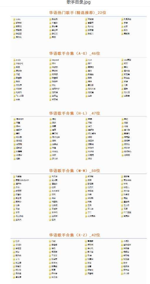 【音乐】歌手合集（100多位歌手合集）-鼎誉项目网