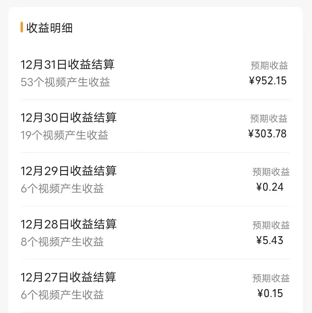 (8550期)每天半小时轻松月入过万,适合任意人群,小白无脑操作,AI条条原创视频-鼎誉项目网
