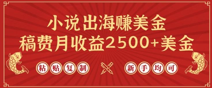 小说出海赚美金，稿费月收益2500+美金，仅需chatgpt粘贴复制，新手也能玩转【揭秘】-鼎誉项目网