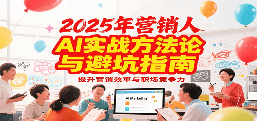 2025年营销实战方法论与避坑指南,利用AI提升营销效率与职场竞争力-鼎誉项目网