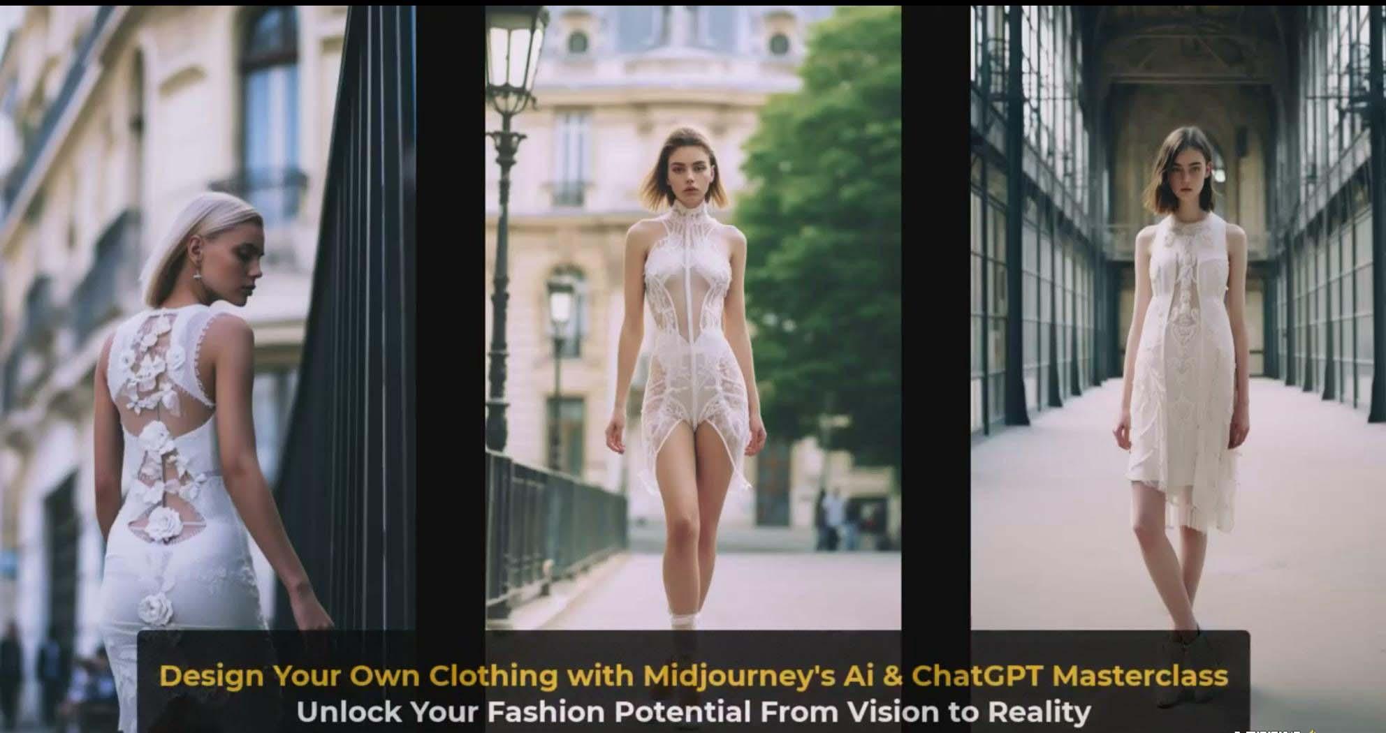 图片[4]-利用 Midjourneys Ai 人工智能设计自己的服装AI大师班-10节课-中英字幕-鼎誉项目网