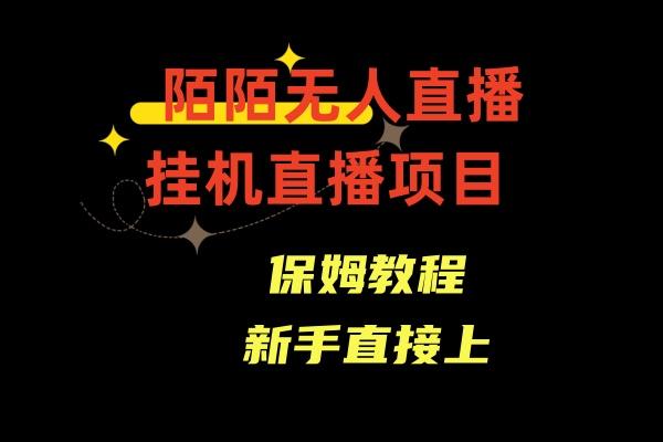 收费1980的，陌陌无人直播，通道人数少，新手容易上手-鼎誉项目网