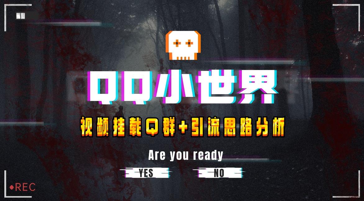 【全网首发】QQ小世界_Q群挂载教程+引流思路分析-鼎誉项目网