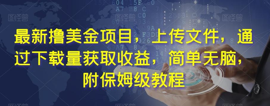 最新撸美金项目，上传文件，通过下载量获取收益，简单无脑，附保姆级教程【揭秘】-鼎誉项目网