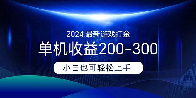 2024最新游戏打金单机收益200-300-鼎誉项目网