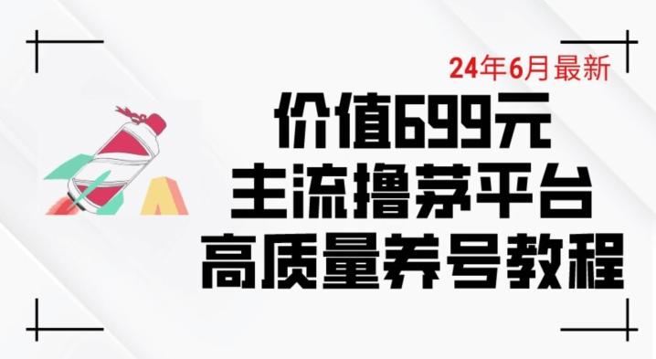 6月最新价值699的主流撸茅台平台精品养号下车攻略【揭秘】-鼎誉项目网