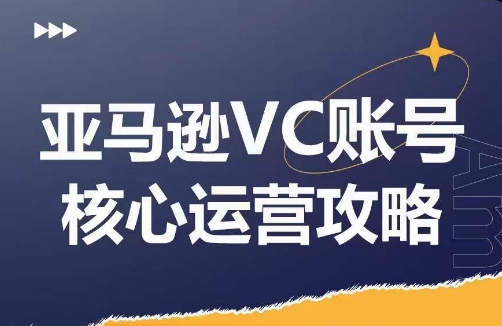 亚马逊VC账号核心玩法解析，实战经验拆解产品模块运营技巧，提升店铺GMV，有效提升运营利润-鼎誉项目网