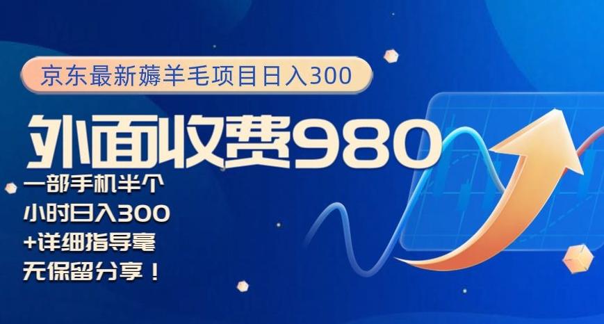 京东最新薅羊毛项目小白怎么做到日入300+一部手机半小时搞定-鼎誉项目网